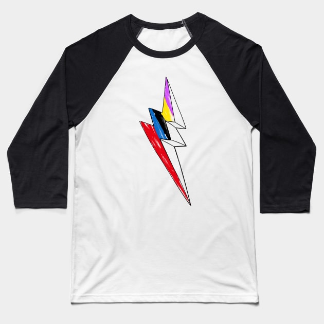 Power Thunder Baseball T-Shirt by MIKELopez